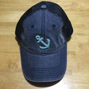 LEGACY 92 Anchor Logo Wilmington NC Womens‎ Mesh Snapback Cap Blue on Blue